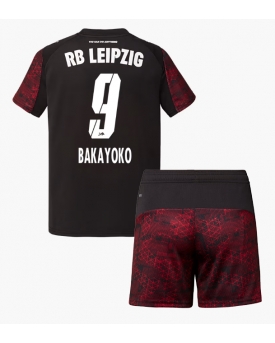 Billige Fotballdrakt RB Leipzig Johan Bakayoko #9 Replika Tredjedraktsett Barn 2025-26 Kortermet (med bukser)